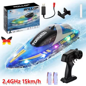 RC 2,4GHz 15km/h High Speed Speedboot ferngesteuertes Schiff Boot Rennboot RTR - Bild 1 von 24