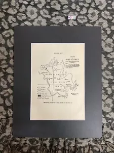 ORIGINAL VINTAGE GEOLOGICAL MAP OF INDIA HIMALAYAS REGION , MOUNTED VIHI DISTRIC - Picture 1 of 3