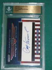 PAUL HORNUNG - 2010 Razor Sports Icons Cut Signature Autograph #6 of 25 made
