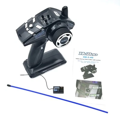  Genuine HoBao 2.4 Ghz 3 channel radio transmitter HB-2.4G & HB-2.4R Receiver - image 1 of 4
