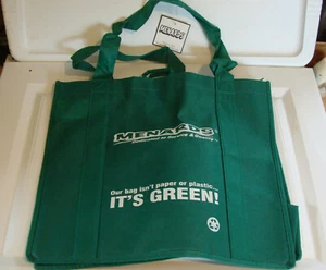 Lote de 3 Bolso de Mano Menards Reutilizable Es Verde para Compras/Comestibles NUEVO - Imagen 1 de 2