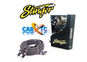 2 Channel RCA 17 Ft Interconnect Cable : Stinger SI9217 9000 Series Pro Grade - Foto 1 di 1