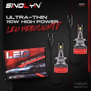 Car 110W H1 H7 H4 H11 LED Bulbs Headlights Conversion Kit 40000LM 6000K Replace - Picture 1 of 11
