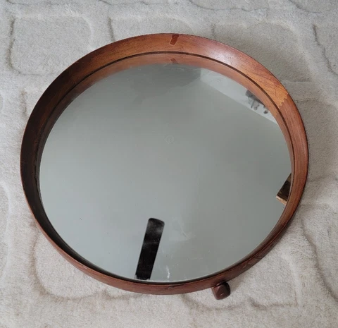 VINTAGE - Luxus Teak mirror by Swedish designers Uno and Osten Kristiansson Cover
