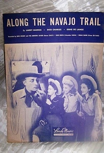 VINTAGE NOTEN *ALONG THE NAVAJO TRAIL* 1944 * BING CROSBY - Bild 1 von 2
