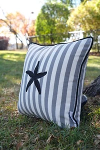 Outdoor Embroidered Decorative Throw Pillow Cover - Picture 1 of 5