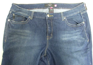 Womens Torrid Dark Denim Stretch Skinny Jeans 22R 32 Bold Stitch 5 Pockets - Picture 1 of 4
