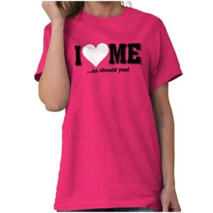 Love Me Funny Single Dating Valentine's Day Womens or Mens Crewneck T Shirt Tee - Picture 1 of 4