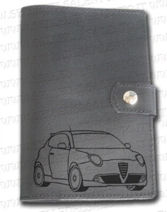 Portadocumenti portalibretto pelle auto Alfa Romeo Mito Libro Leather - Picture 1 of 2