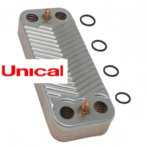 Scambiatore Secondario Sanitario Caldaie Unical 95262807 Alkon 09, !DEA CS Plus - Foto 1 di 4
