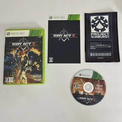 Riot Act 2 (Crackdown) Microsoft XBOX 360 NTSC-J JAPAN 2010 Game Complete - Image 1 of 4