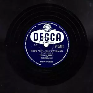 FIRST TOMMY STEELE 78 ROCK WITH THE CAVEMAN / ROCK AROUND THE TOWN DEC F 10795 E - Picture 1 of 2