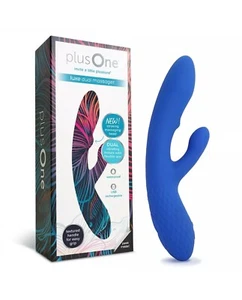 Brand New Plus One Luxe Dual Vibrating Massager Blue Model 6734 Vibrator NEW. - Picture 1 of 1
