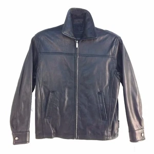 0842RM Excelled, Vintage, Men Zip up, Genuine Lambskin Leather Short Jacket, Blk - Picture 1 of 12