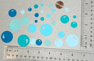 🫧50 Pc. BUBBLES cardstock paper die cut embellishments .. - Picture 1 of 28