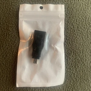 USB 2.0 Type A Female to Mini USB 5-Pin Type B Male Adapter - Black Converter - Picture 1 of 5