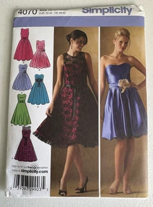 Simplicity 4070 Pattern Size H5 6,8,10,12,14 Dress Uncut 2006 - Picture 1 of 2
