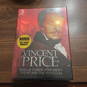 Vincent Price 3 Film Box Set Tales of Terror Raven & Pit and the Pendulum SEALED - Imagen 1 de 2