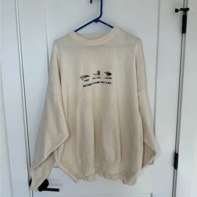 Vintage Fieldmaster Bait & Tackle Embroidered Knit Sweater. 90s, Y2K made in USA - Image 1 of 4