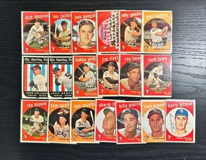 Lote de tarjetas 1959 Topps (19) Chicago White Sox en muy buena condición-ex conjunto colección constructor - Imagen 1 de 2
