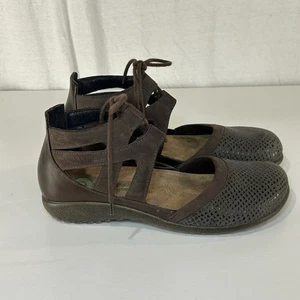 Naot Kata Leder Schnürschuhe Knöchel braun Mary Jane Sandale Schuhe Damen EU 38 US 7,5 - Bild 1 von 6