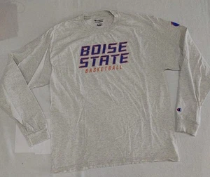 Champion Boise State Broncos Basketball Long Sleeve T-shirt Adult Size Large - Picture 1 of 7