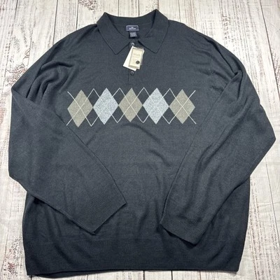 Nuevo con etiquetas Suéter Dockers Para Hombre Talla 3XLT Extra Suave Argyle Cuadros Golf Informal Foto 1 de 4