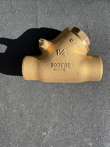 KITZ 1-1/4" {Italien} MESSING BRONZE Y WYE SCHWINGSCHIEBER SCHWITZ RÜCKSCHLAGVENTIL 125S 200 WOG - Bild 1 von 6