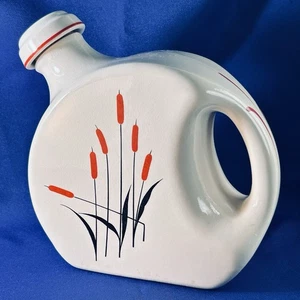 Universal Cambridge Cattails Krug mit Keramik Korkendeckel Vintage Keramik Krug MCM - Bild 1 von 10