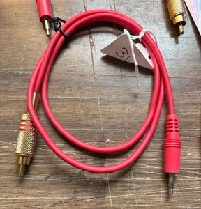 9 Pack - 3 Foot RCA To 3.5 Seismic Audio - Picture 1 of 2