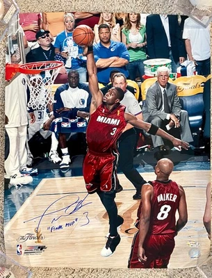 Dwyane Wade "2006 FINALS MVP" - Signed Auto 16x20 Early FULL Signature COA RARE - Image 1 of 4