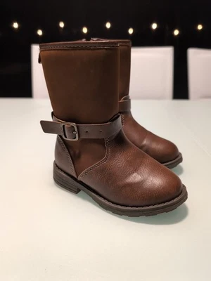 Bota Carter's Jennie Imitación Cuero Marrón Cremallera Marrón Niño Pequeño Talla 7 Foto 1 de 4
