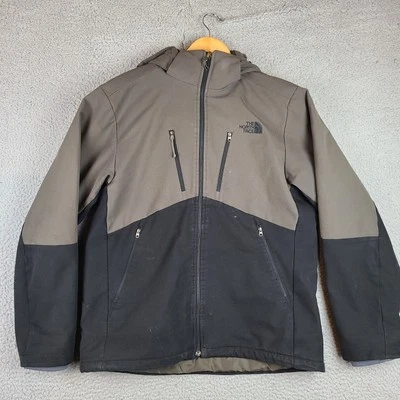 The North Face Jacket Mens Large Black Gray Apex Elevation Windwall Parka Hoody - Image 1 of 4