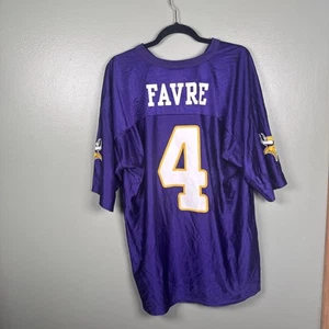 Brett Favre #4 Vikings Football Trikot NFL Team Bekleidung Onfield Herren Größe XL - Bild 1 von 13