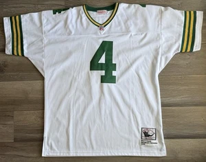 Green Bay Packers Brett Favre Jersey Size 56 White NFL Mitchell & Ness Throwback - Picture 1 of 7