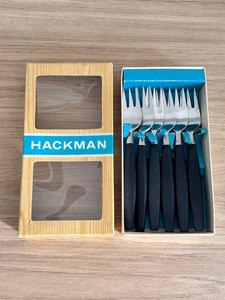 Vintage MCM 1960 Hackman Finland Small Forks in Original Box by Bertel Gardberg - Picture 1 of 9