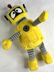 TY Yo Gabba Gabba Plex gelb Roboter Beanie Baby Plüsch 9 Zoll Stofftier Puppe - Bild 1 von 4