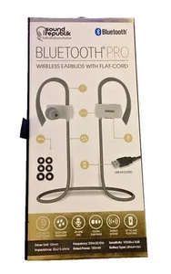 Sound Republik Bluetooth Pro Stereo Wireless Ear Buds White Rechargeable - Picture 1 of 4