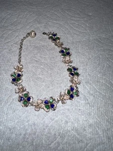 Miao S999 Pure silver enamel bracelet - Picture 1 of 4