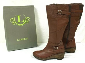 Lassen Women's Kansas Wide Calf Boots (5410 Tobacco ) - Picture 1 of 5
