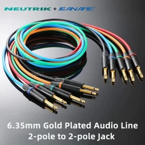 1 pz NEUTRIK 6,35 cavo microfono spina maschio a maschio amplificatore linea audio L-2T2S - Foto 1 di 9