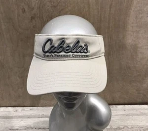 Cabelas Baseball Visor Hat Cap StrapBack Brown Logo Adjustable Outdoor - Picture 1 of 6