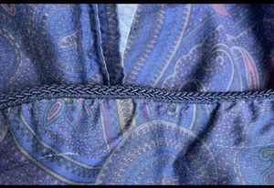 Edredón Ralph Lauren DRIVER Full Queen ALGODÓN Satén Azul Paisley Púrpura En muy buena condición - Imagen 1 de 24