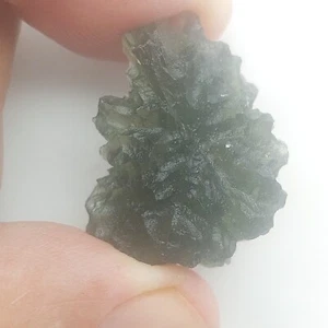 Moldavit 5,7gr/28,5ctKlasse A Igel Echtheitszertifikat - Bild 1 von 5