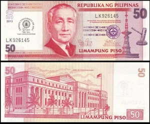 PHILIPPINES 50 PISO 2013 UNC LK,50 YEARS TRINITY UNIVERSITY OF ASIA,PRESIDENT SE - Picture 1 of 1