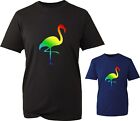 Tęczowy flamingi LGBTQ Pride T-shirt Lesbijki Gay Pride LGBTQIA Unisex Prezent Top