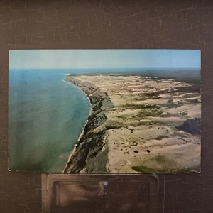 GrandSable Dunes Pictured Rocks National Lakeshore Grand Marais MI cartolina 1978 - Foto 1 di 6