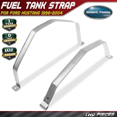 2x Fuel Tank Straps for Ford Mustang 1998 1999 2000 2001-2004 Petrol F8ZZ9092AA - Image 1 of 4