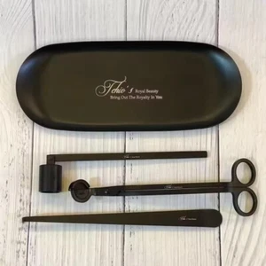 Candle Wick Trimmer Set – 4pc Luxury Black Kit with Case - Picture 1 of 9