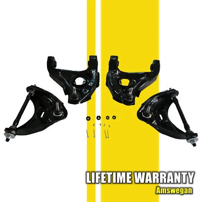 4pcs Front Upper & Lower Control Arm w/ Ball Joint Kit fit 82-05 Chevrolet S10 Foto 1 de 4